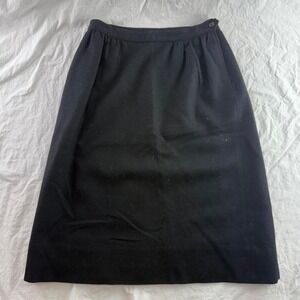 Vtg Fairfax County 100% Pure Wool Midi Skirt Women's Sz 12